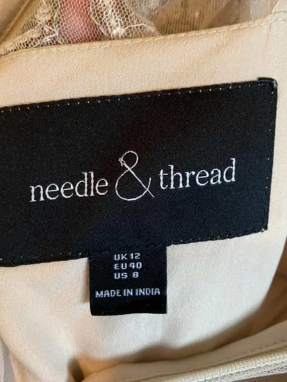 BHLDN x Needle and Thread Adona Dress Size 8 - Picture 4 of 5